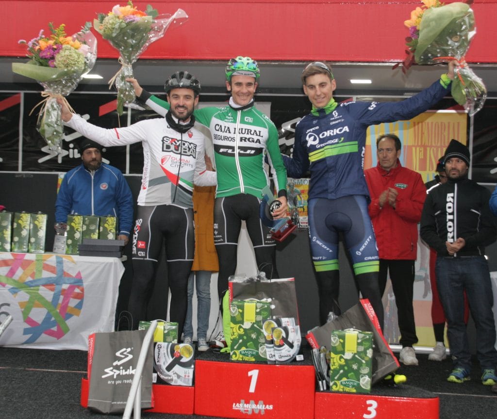 Mancebo, primero por la izquierda, el año pasado en el Memorial Clavero con, Pardilla y Verona. Foto: Pablo Ramírez