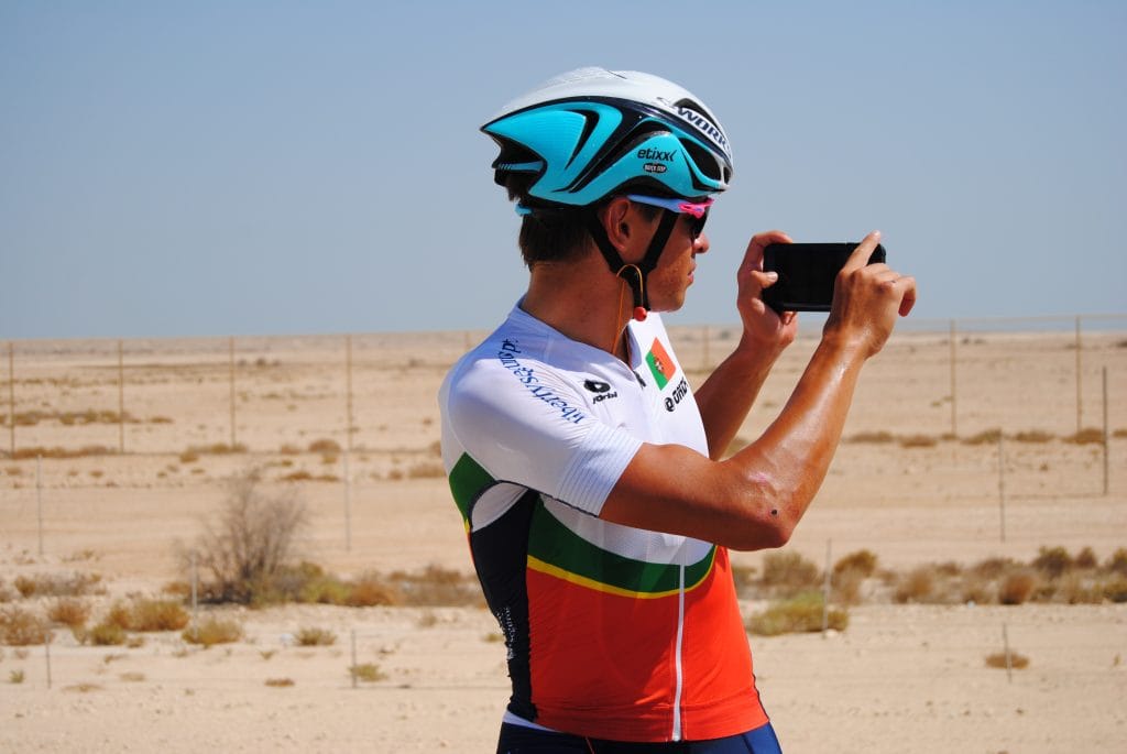 En el Mundial de Doha. Foto: Federação Portuguesa de Ciclismo