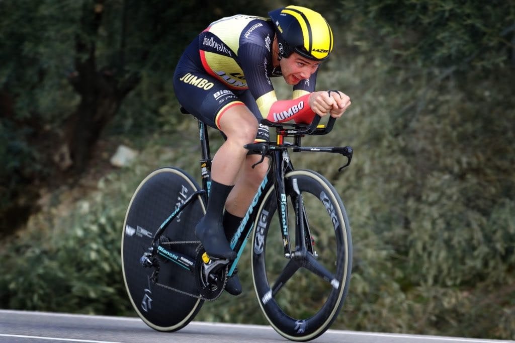 Campenaerts, en la crono de Andalucía. Foto: Team LottoNL-Jumbo