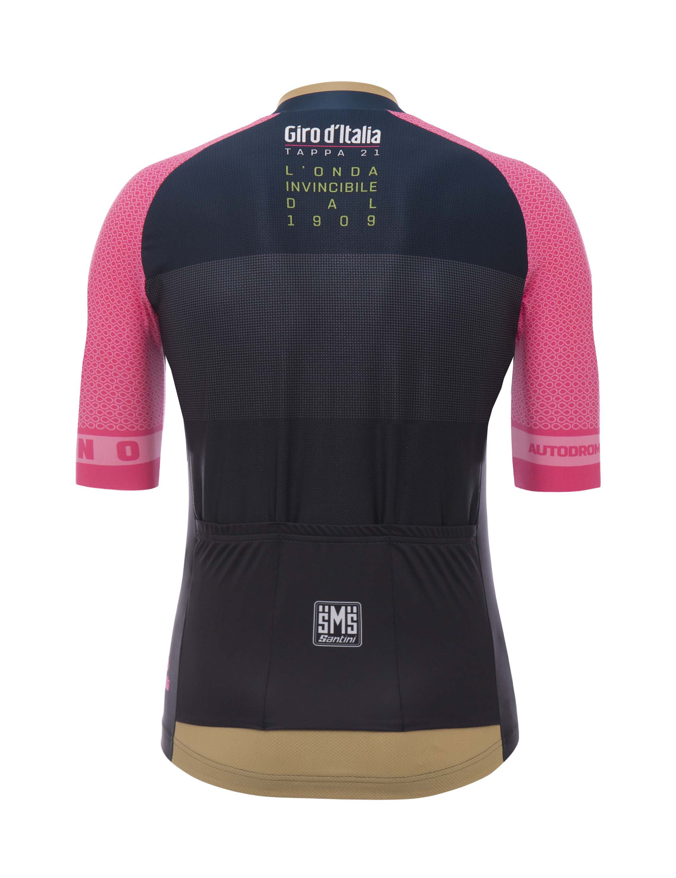 Maillot Cycliste Santini Giro D'Italia – Esta The Team La Gazzetta – Taille M, Rose
