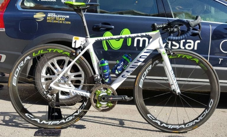 Movistar Team presenta la nueva Canyon blanca de Valverde