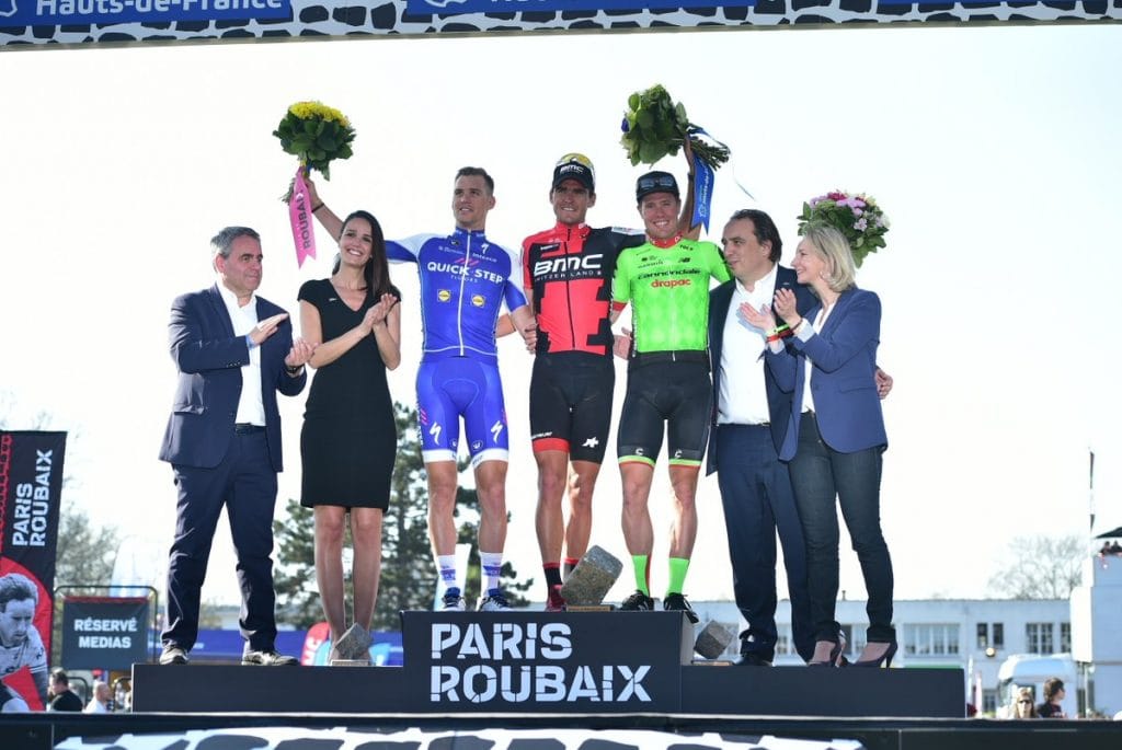 stybar-vanavermaet-langeveld-podio-roubaix-2017