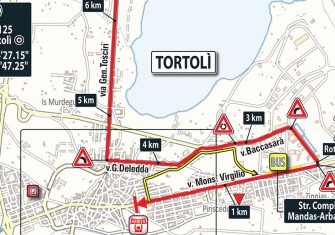 Giro Italia: La 2ª etapa (Olbia-Tortolí, 221 km), al detalle