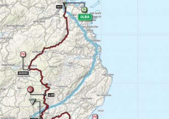 Giro Italia: La 2ª etapa (Olbia-Tortolí, 221 km), al detalle