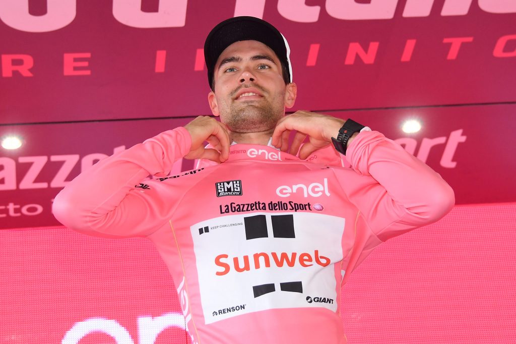 Dumoulin, flamante rosa. Foto: LaPresse - Gian Mattia D'Alberto 