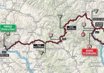 Giro Italia: La 11ª etapa (Firenze-Bagno di Romagna, 161km), al detalle