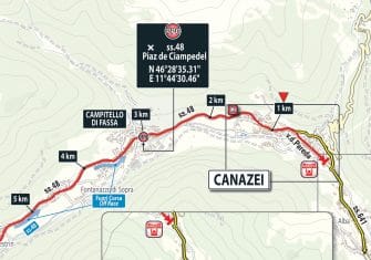 Giro Italia: La 17ª etapa (Tirano-Canazei, 219 km), al detalle