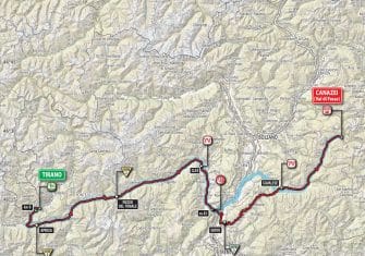 Giro Italia: La 17ª etapa (Tirano-Canazei, 219 km), al detalle