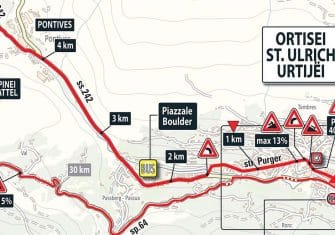 Giro Italia: La 18ª etapa (Moena-Ortisei, 137 km), al detalle