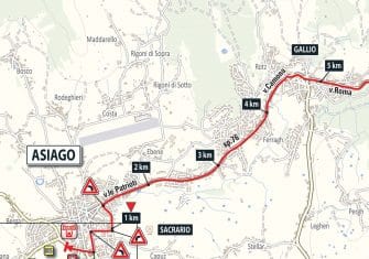 Giro Italia: La 20ª etapa (Pordenone-Asiago, 190 km), al detalle