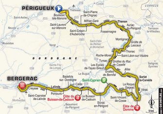 Tour Francia: La 10ª etapa (Périgueux-Bergerac, 178 km), al detalle