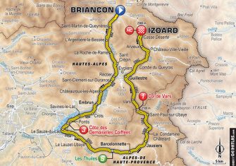 Tour Francia: La 18ª etapa (Briançon-Izoard, 179,5 km), al detalle