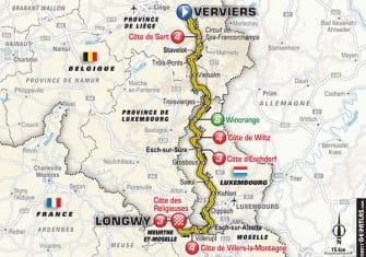 Tour Francia: La 3ª etapa (Verviers-Longwi, 212,5km), al detalle