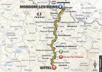Tour Francia: La 4ª etapa (Mondorf-les-Bains – Vittel, 207,5 km), al detalle