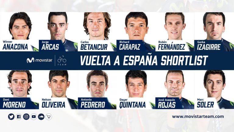 Movistar Team anuncia 12 corredores para la Vuelta