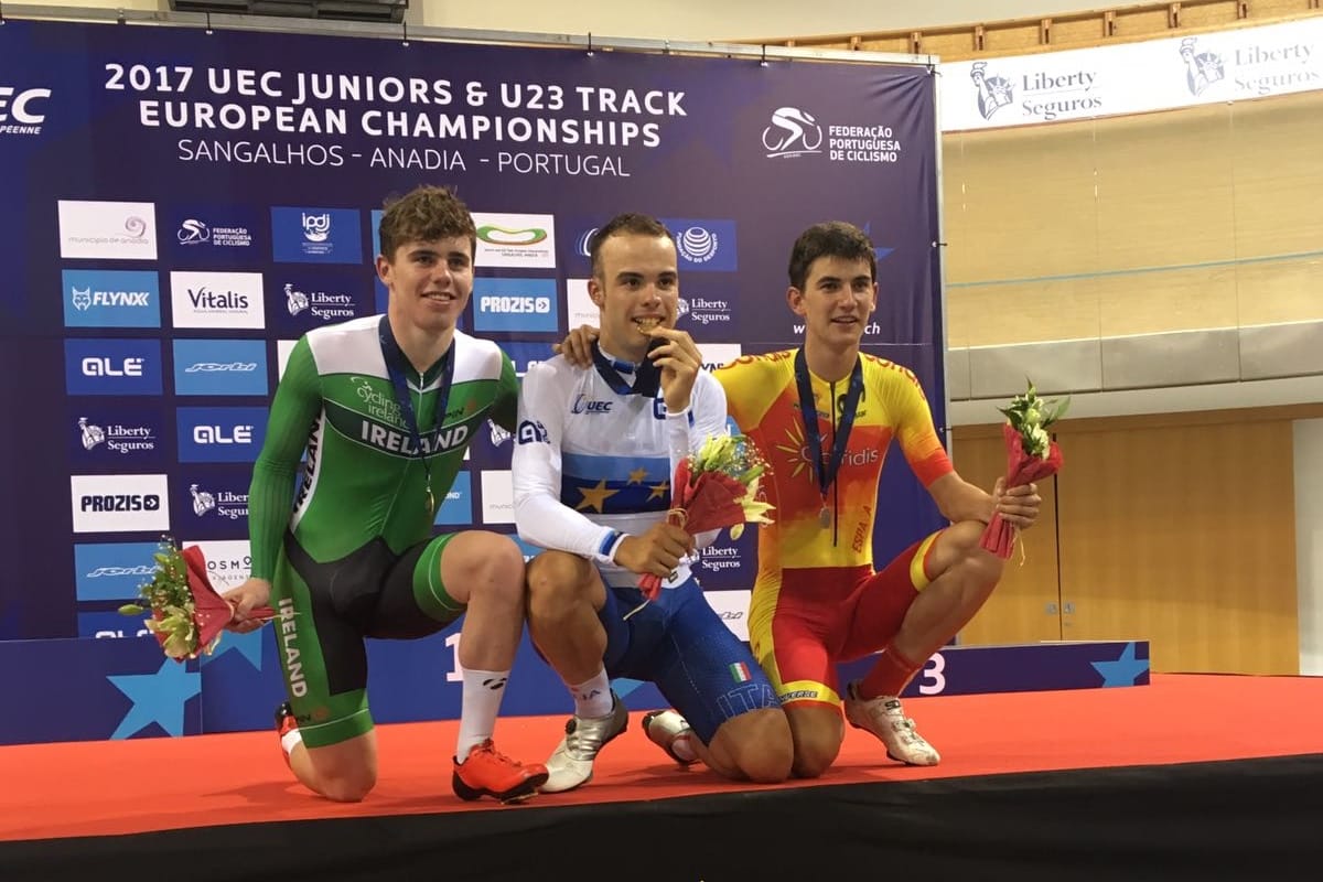 Europeo Unai Iribar, bronce en la eliminación junior Zikloland
