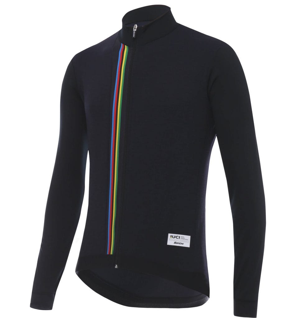 SANTINI_UCI 2018_Mens Uci Rainbow Line LS Jersey_Front