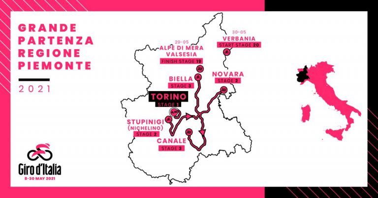 El Giro de Italia 2021 partirá de Turín con una CRI