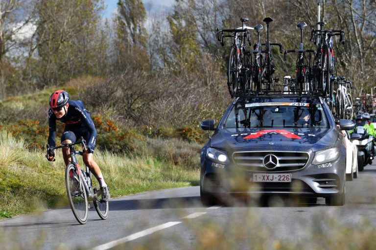 Carlos Rodríguez y Fernando Gaviria, caída y fractura
