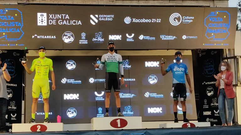 Volta Galicia: Marc Brustenga (Caja Rural-RGA) gana la crono en Ponteareas