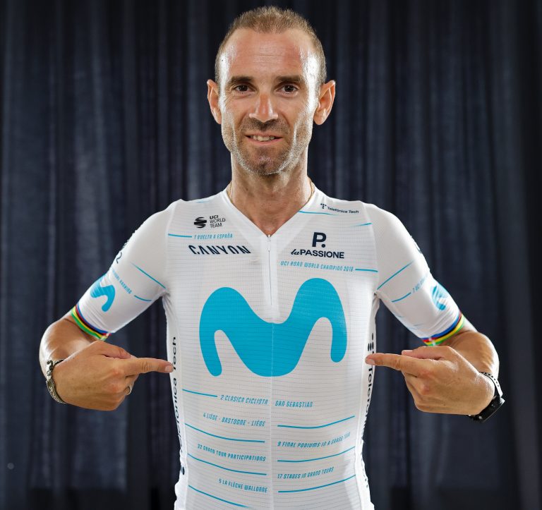 Movistar cambia de «piel» en la Vuelta para homenajear a Alejandro Valverde