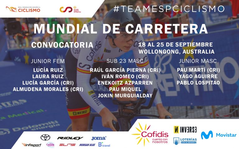 Mundiales: España anuncia los equipos júnior y el sub-23