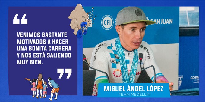 Miguel Angel López destroza a sus rivales en la Vuelta a San Juan