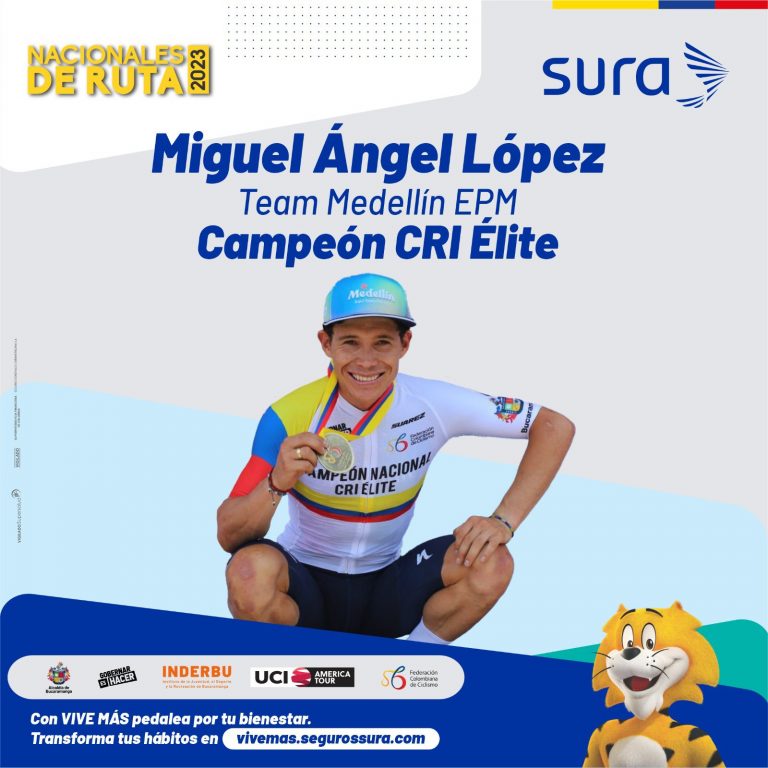 Miguel Angel López no tiene rival: 3 minutos a Dani Martínez en el Nacional de crono