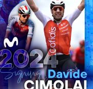 Movistar se refuerza con el veterano sprinter Davide Cimolai como lanzador de Fernando Gaviria