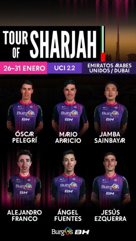 El equipo Burgos-BH, a la caza de los puntos UCI en el Tour de Sharjah