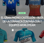 Y para el fin de semana doblete de clásicas valencianas: Castellón, Alicante y Valencia