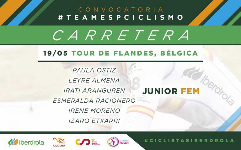 La selección femenina júnior disputará el Tour de Flandes