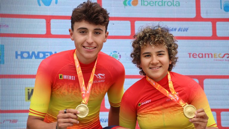 Marc Zafra y Paula Ostiz, nuevos campeones de España júnior de fondo en carretera