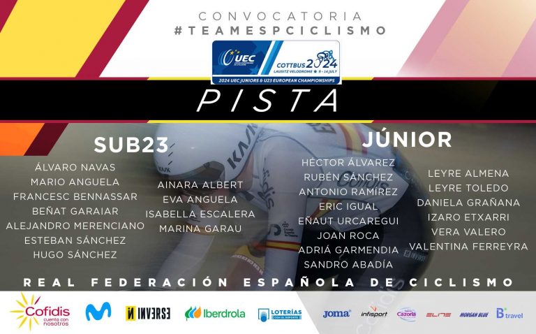 España afronta en Alemania el campeonato de Europa júnior y sub-23 de pista