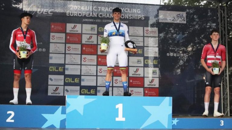 El júnior Rubén Sánchez, nuevo campeón de Europa de eliminación