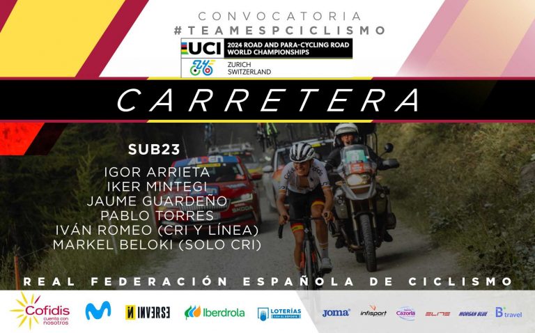 La selección sub-23 viajará al Mundial de carretera sin corredores de equipos aficionados