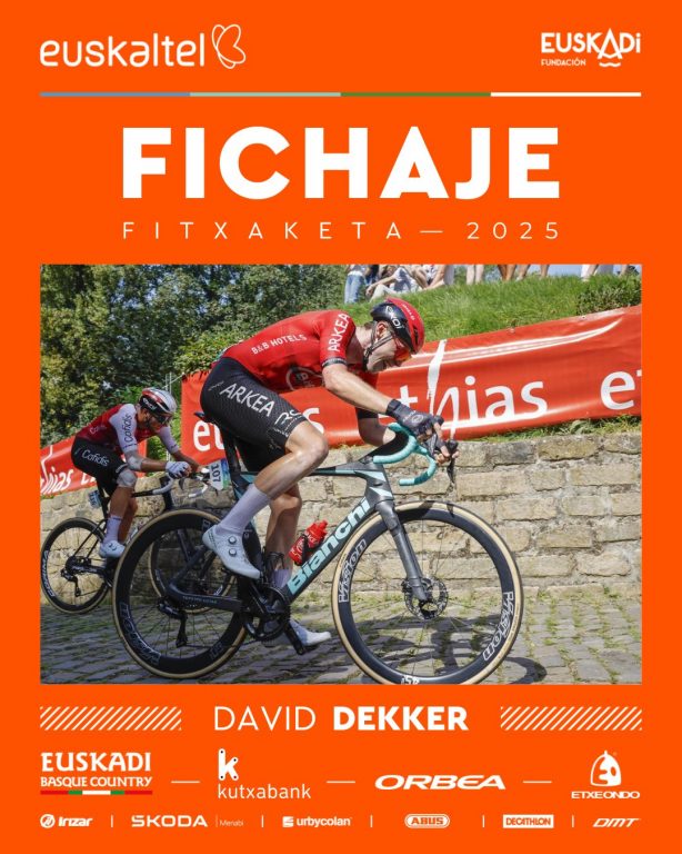 Euskaltel-Euskadi anuncia la contratación de David Dekker y Danny van der Tuuk