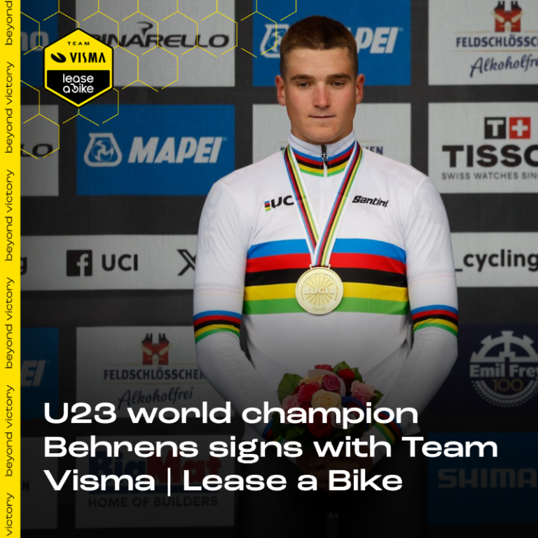 Visma-Lease a Bike se hace con un campeón del mundo de Lidl-Trek: Niklas Behrens