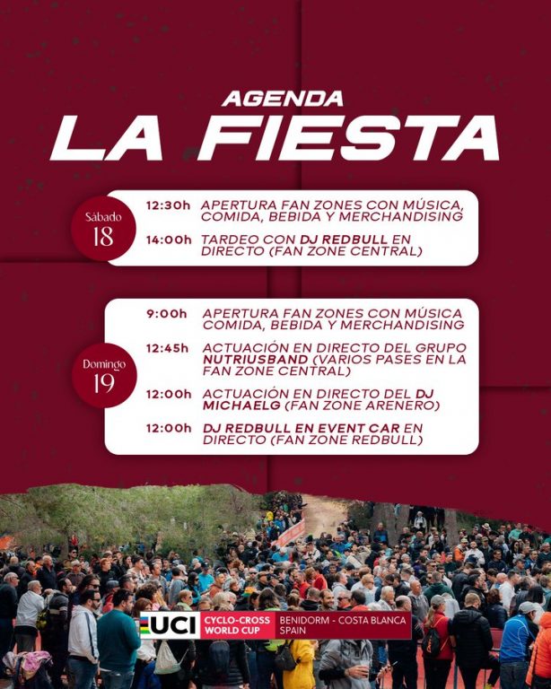 La Copa del Mundo de ciclocross será mucho más que una carrera: horarios de La Fiesta