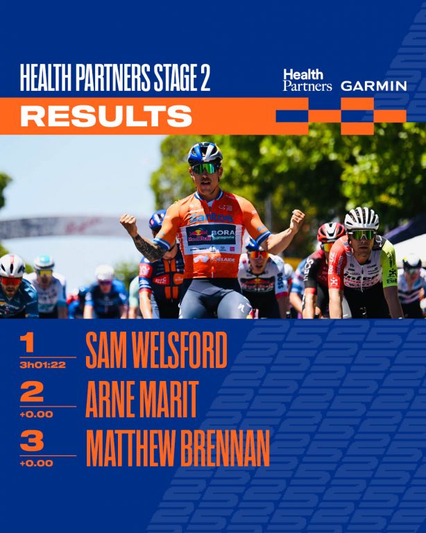 Sam Welsford repite victoria al sprint en el Santos Tour Down Under
