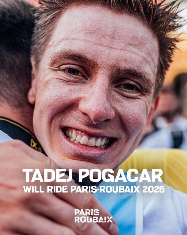 Bomba: Tadej Pogacar dice sí a la aventura de la París-Roubaix