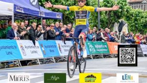 Diego López supera a Eric Igual en un apretado sprint en la Vuelta a la Montaña Central