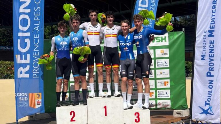 Eric Igual conquista las tres competiciones en la prueba internacional de pista de Francia