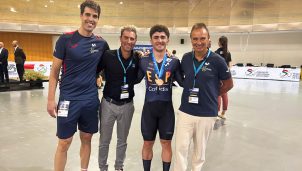 Esteban Sánchez, segunda medalla para España en el Europeo de pista