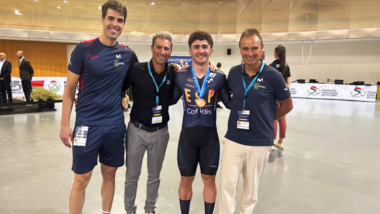 Esteban Sánchez, segunda medalla para España en el Europeo de pista