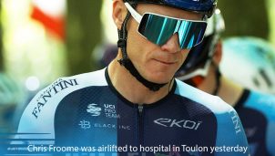 Chris Froome, operado de urgencia tras caerse en un entrenamiento