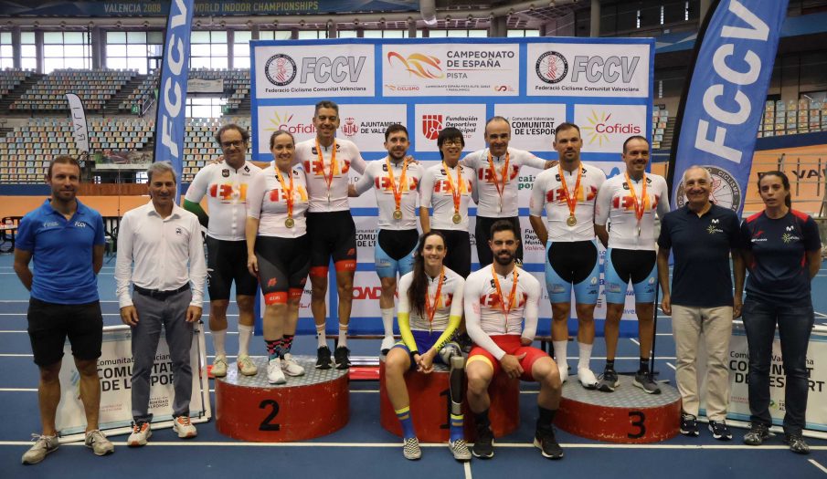 El Velódromo Luis Puig pone el colofón final a los campeonatos de España elite y paralímpicos