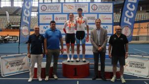 Primeros campeones de España elite en el Velódromo Luis Puig de Valencia