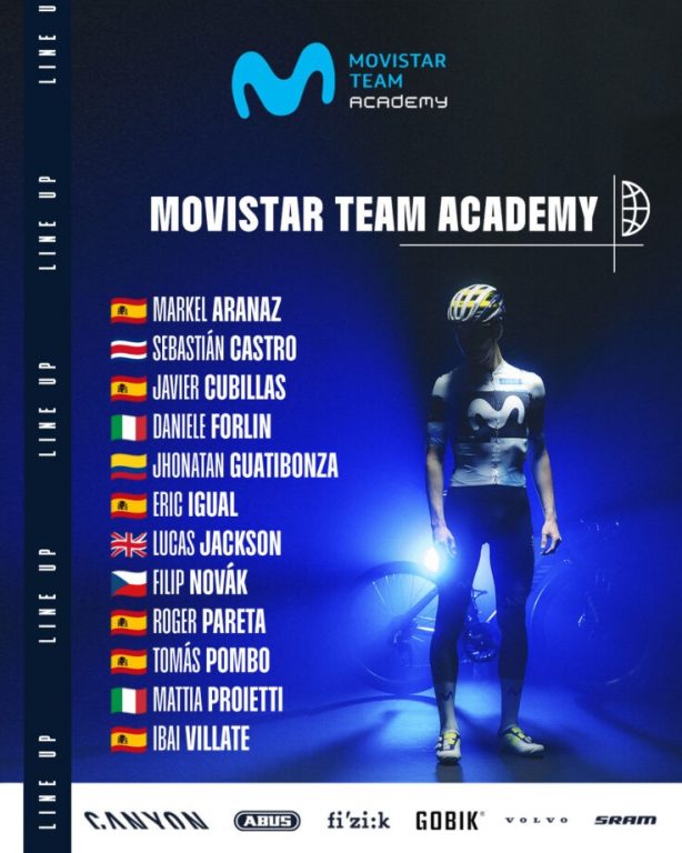 Movistar anuncia su nuevo equipo continental: 12 talentos para descubrir futuras estrellas