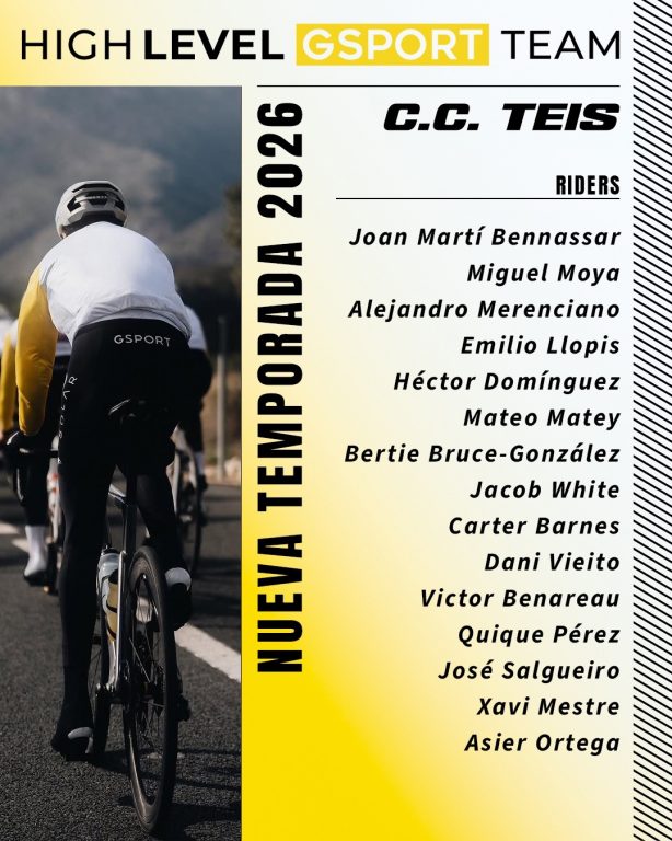 El Club Ciclista Teis amplía sus equipos con la estructura sub-23 de High Level-Gsport